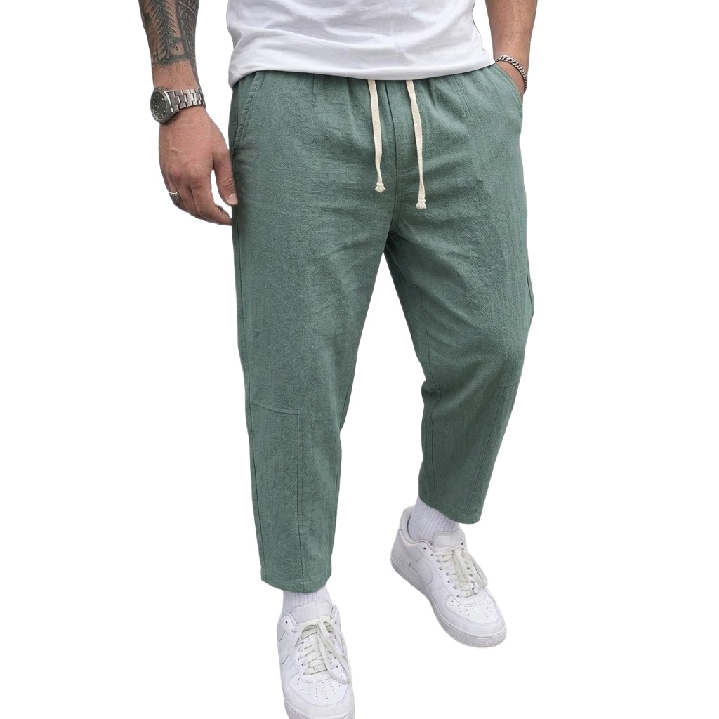 Korean Cotton Linen Mens Draws - Street Fashion Korea ulasan dan harga