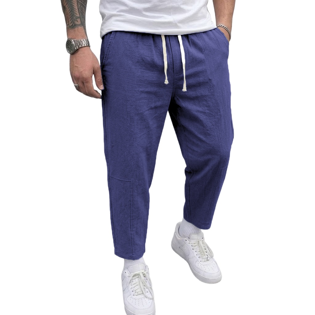 Korean Cotton Linen Mens Draws - Street Fashion Korea ulasan dan harga