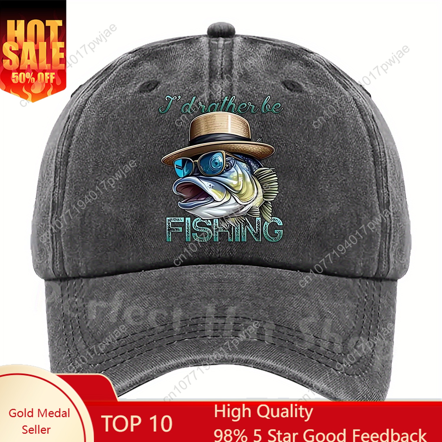 [Fishing Baseball Cap] Breatha - Baseball Cap Fitted ulasan dan harga