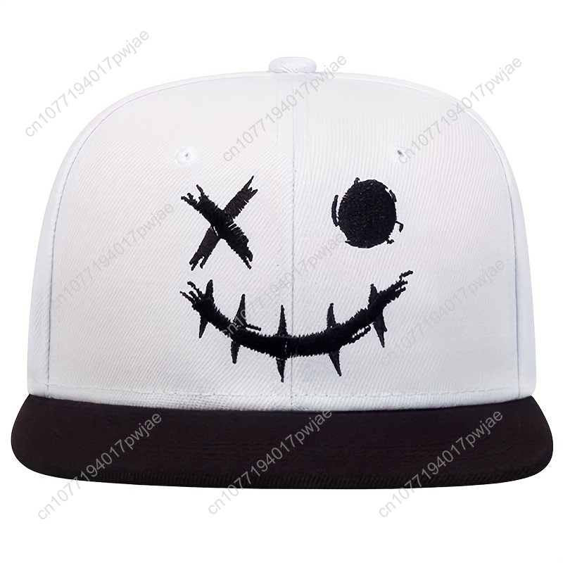 Men's Smile Face Hip Hop  - Baseball Cap Fitted ulasan dan harga