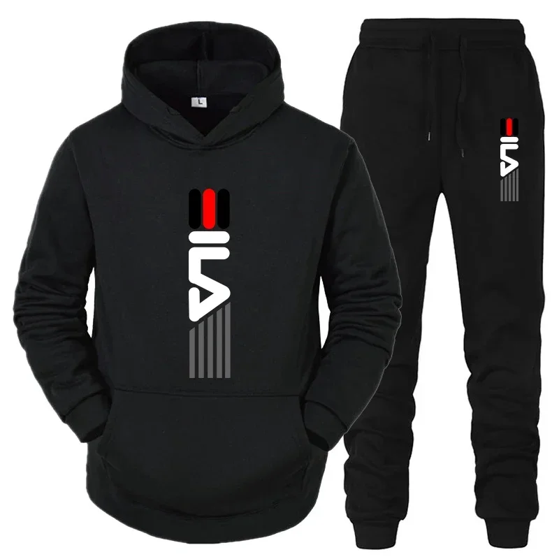 Men's Tracksuit Hooded Sweatsh - Street Fashion Male ulasan dan harga