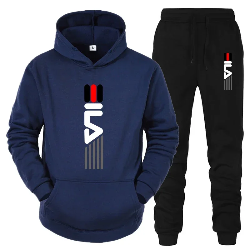 Men's Tracksuit Hooded Sweatsh - Street Fashion Male ulasan dan harga