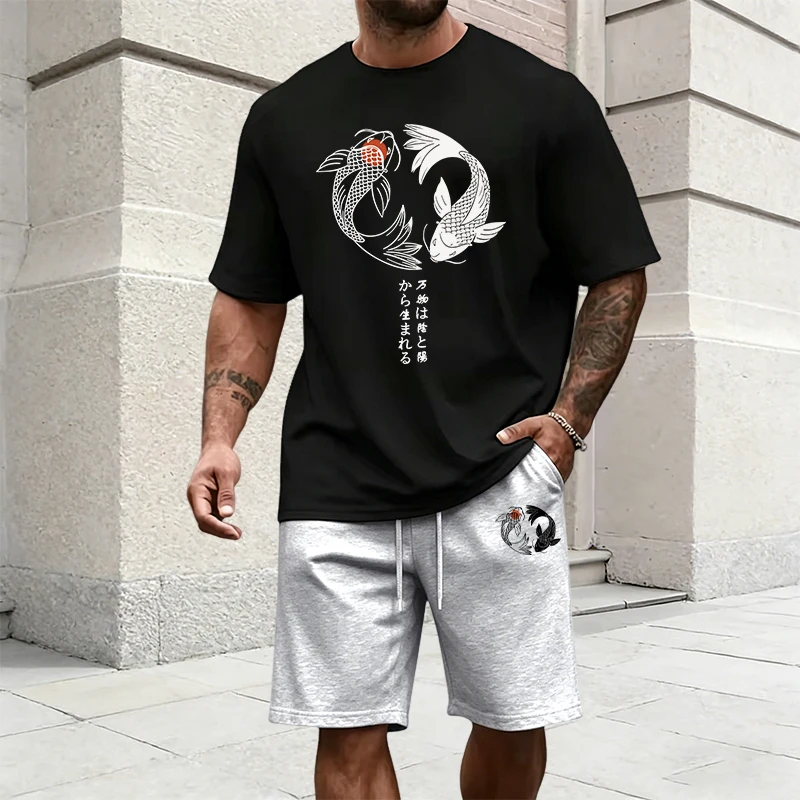 Japanese Yinyang Pattern Men's - Street Fashion Male ulasan dan harga