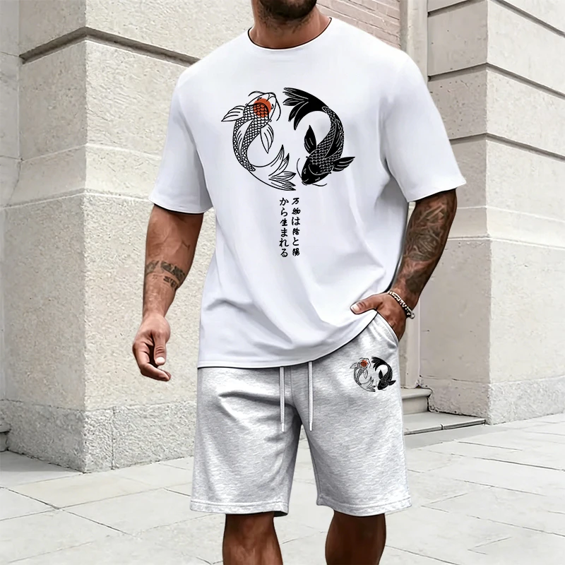 Japanese Yinyang Pattern Men's - Street Fashion Male ulasan dan harga