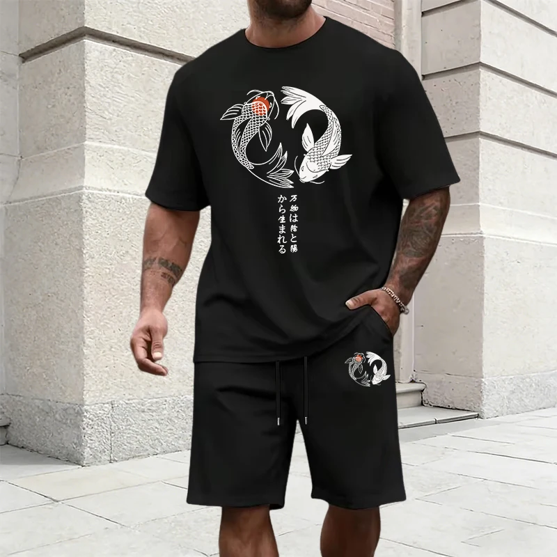 Japanese Yinyang Pattern Men's - Street Fashion Male ulasan dan harga