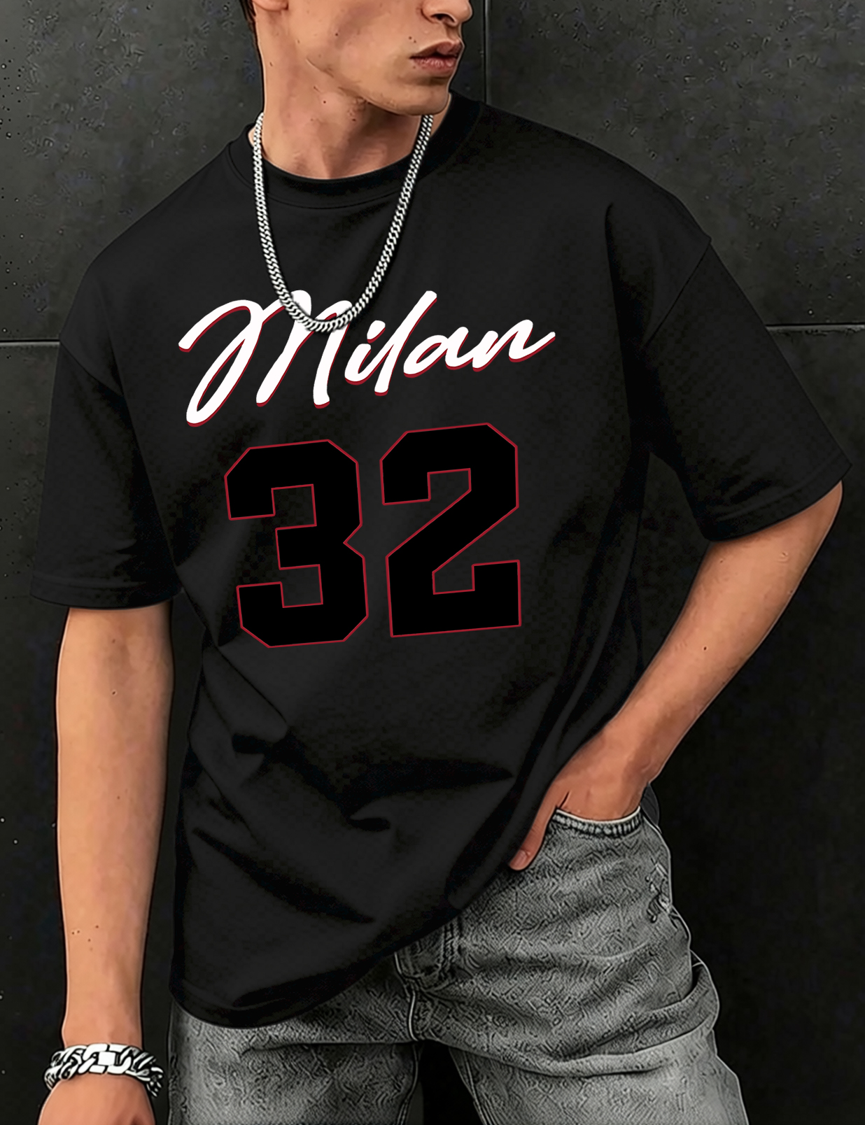 Milan Number 32 Creative Print - Street Fashion Of Milan ulasan dan harga