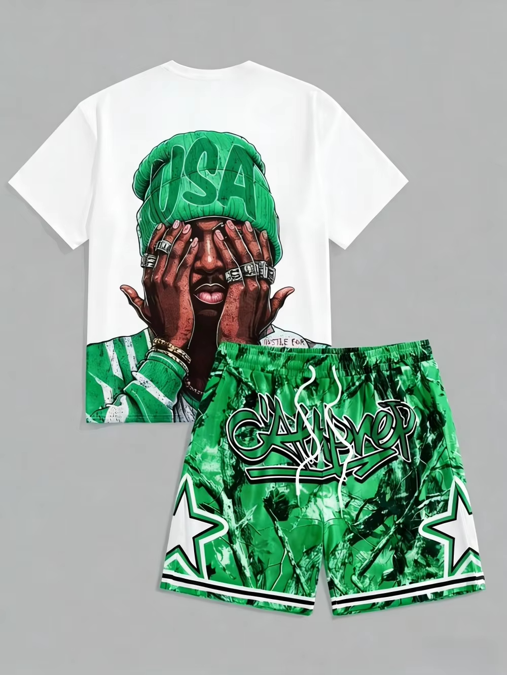 Men's Summer New USA Letter Pa - Street Fashion News ulasan dan harga