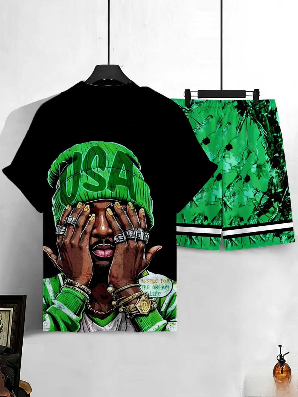 Men's Summer New USA Letter Pa - Street Fashion News ulasan dan harga