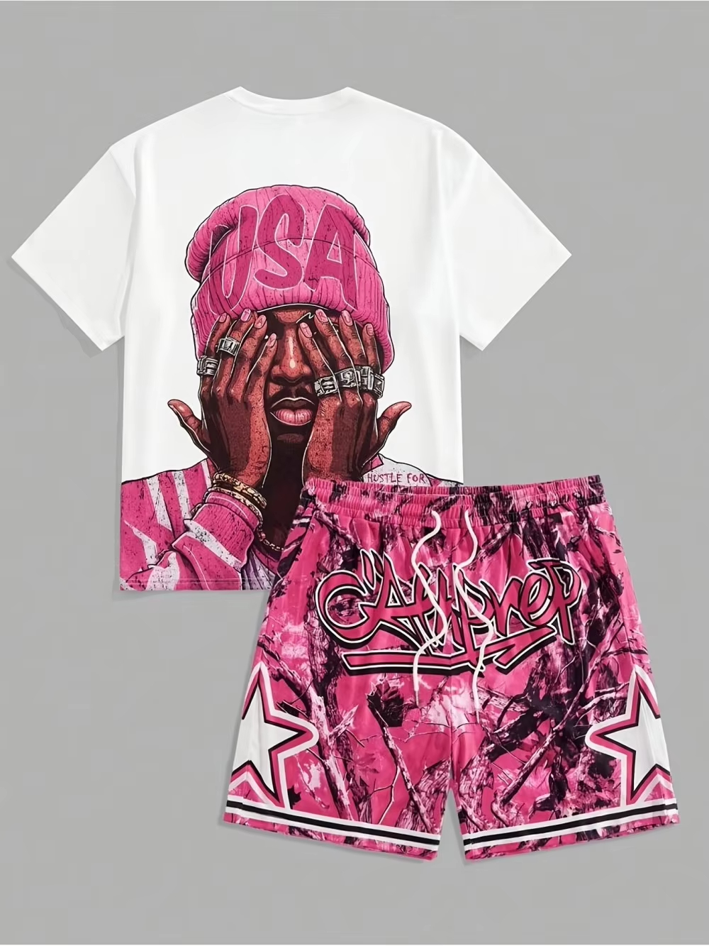 Men's Summer New USA Letter Pa - Street Fashion News ulasan dan harga