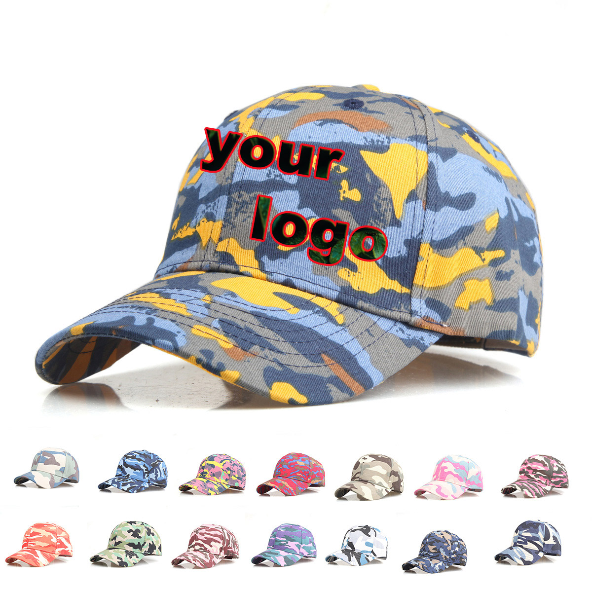 Custom Logo Camouflage Basebal - Baseball Cap Fitted ulasan dan harga