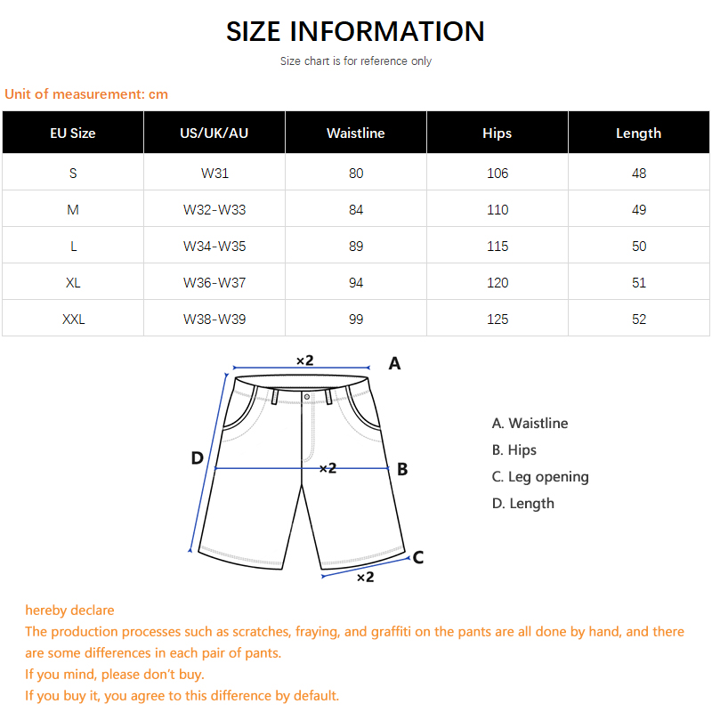 Hip-Hop Streetwear Men's Denim - Street Fashion Korea ulasan dan harga