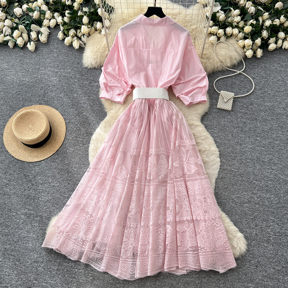 French Commute Style Pink A Li - Street Fashion Events ulasan dan harga