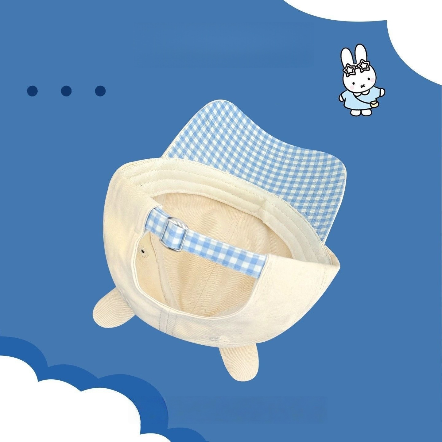 Cute Miffy Bunny Ear Baseball  - Baseball Cap Fitted ulasan dan harga