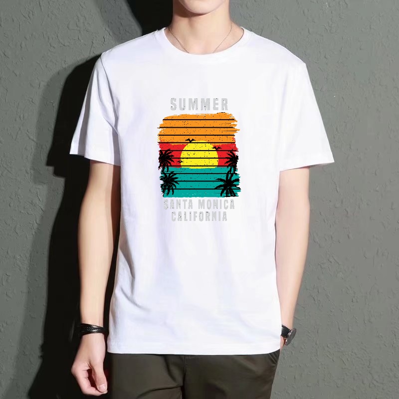 Men's Black Round Neck Short-S - Street Fashion California ulasan dan harga