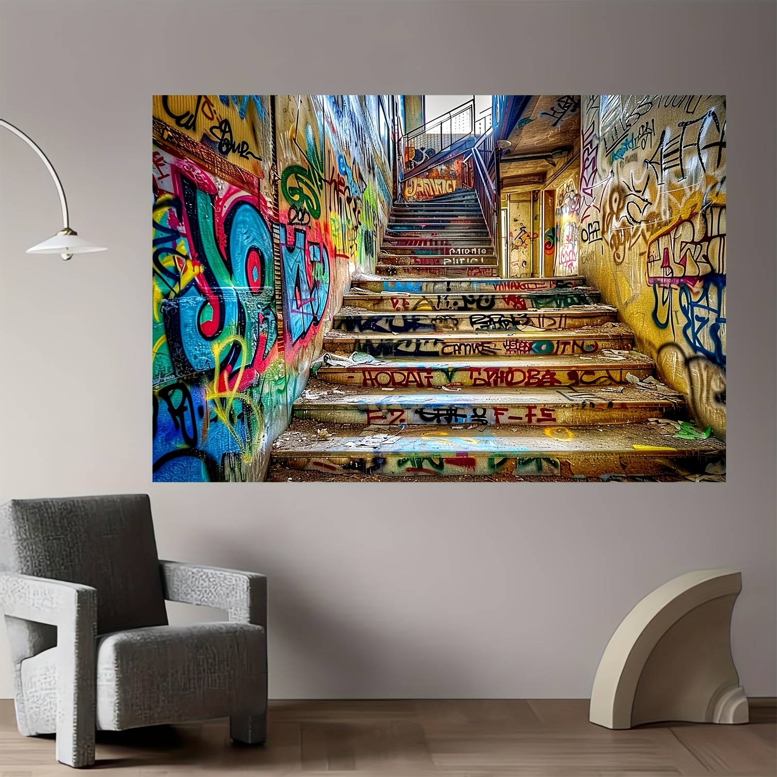 Vibrant urban street graffiti  - Street Fashion Events ulasan dan harga