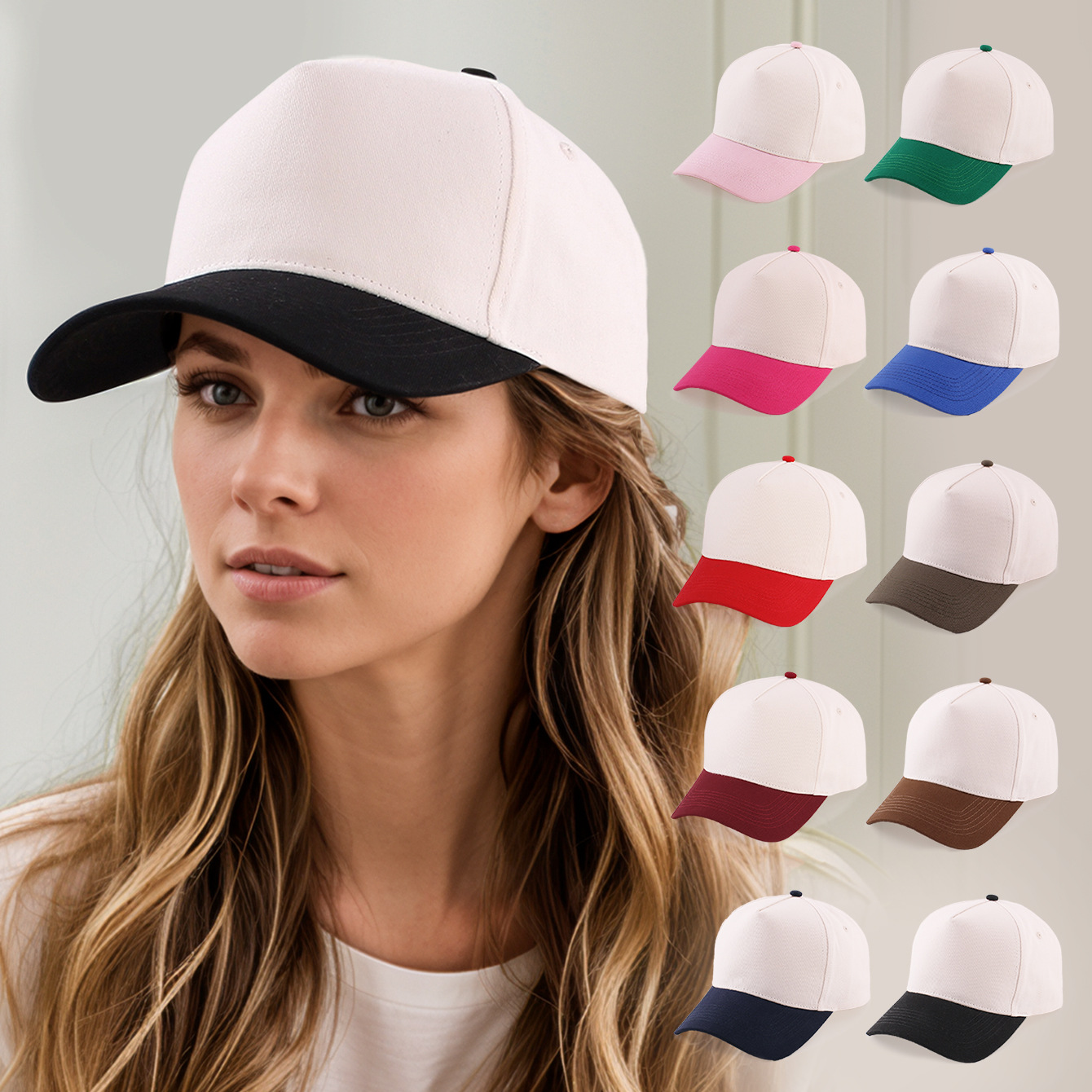 5Panel Unisex Custom Embroider - Baseball Cap Fitted ulasan dan harga