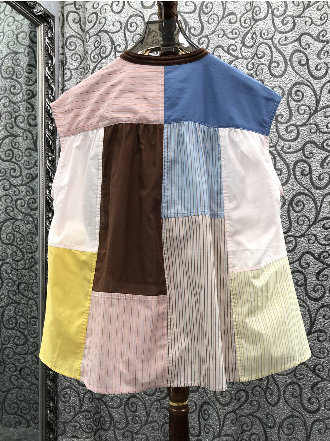 Loose Striped Color Block Slee - Street Fashion Of Milan ulasan dan harga