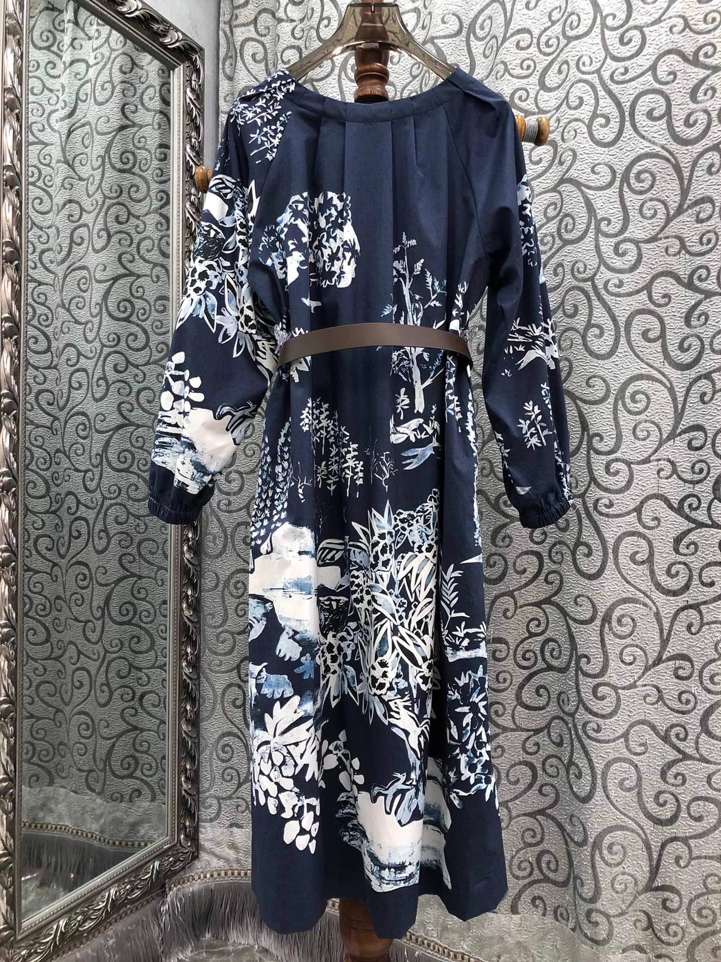 Vintage Print Dress 2025 Autum - Street Fashion Events ulasan dan harga