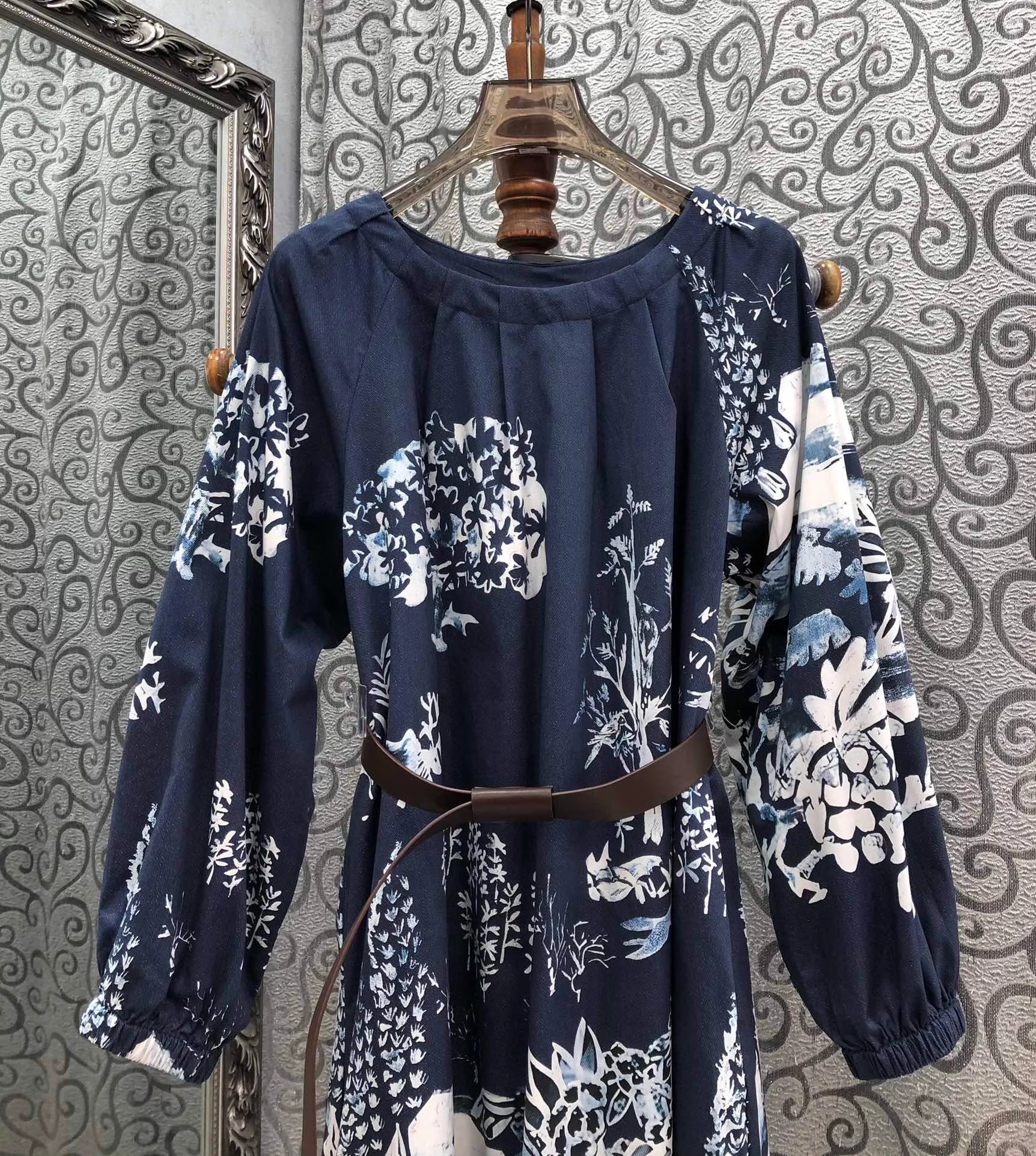 Vintage Print Dress 2025 Autum - Street Fashion Events ulasan dan harga