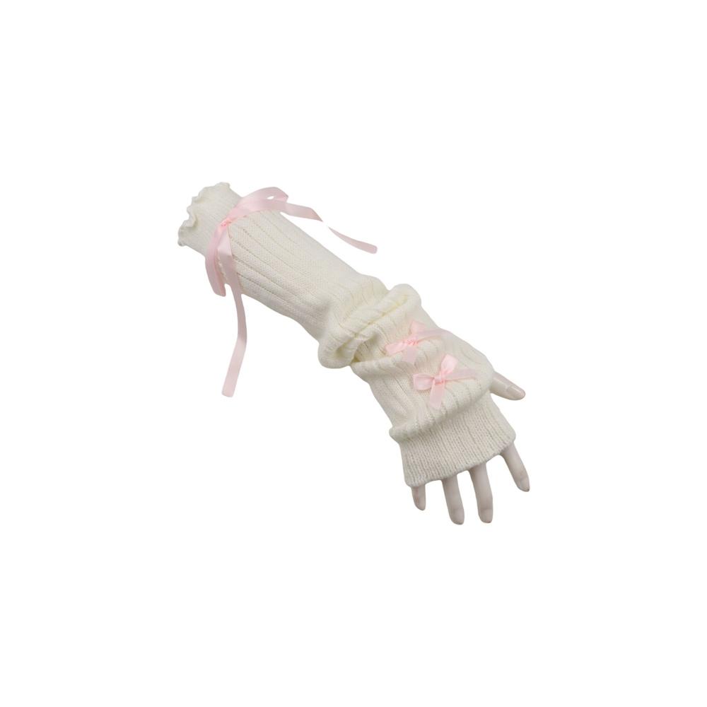 Streetwear Elastic Knitted Bow - Street Fashion Korea ulasan dan harga