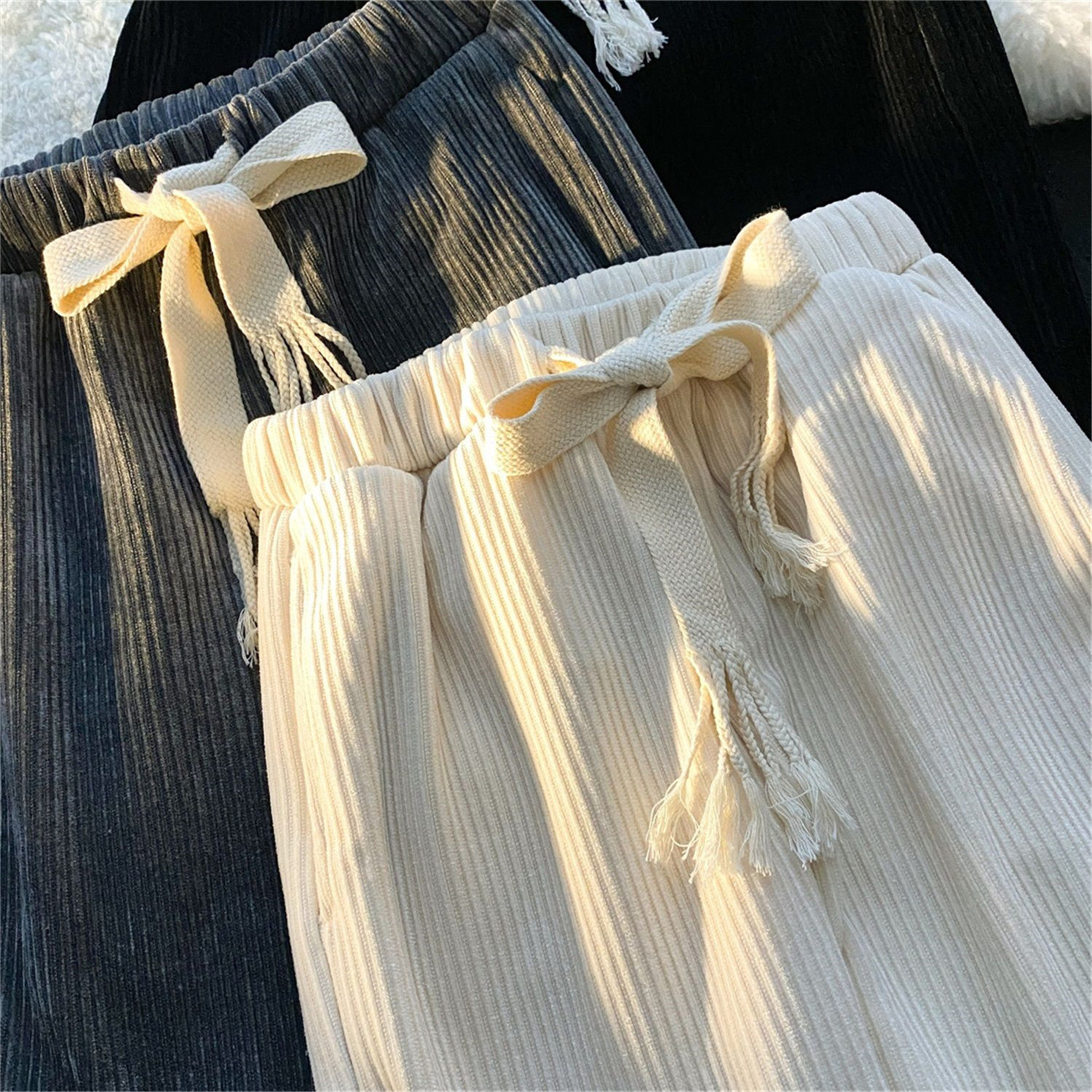 Fashion Solid Men's Pants Retr - Street Fashion Korea ulasan dan harga