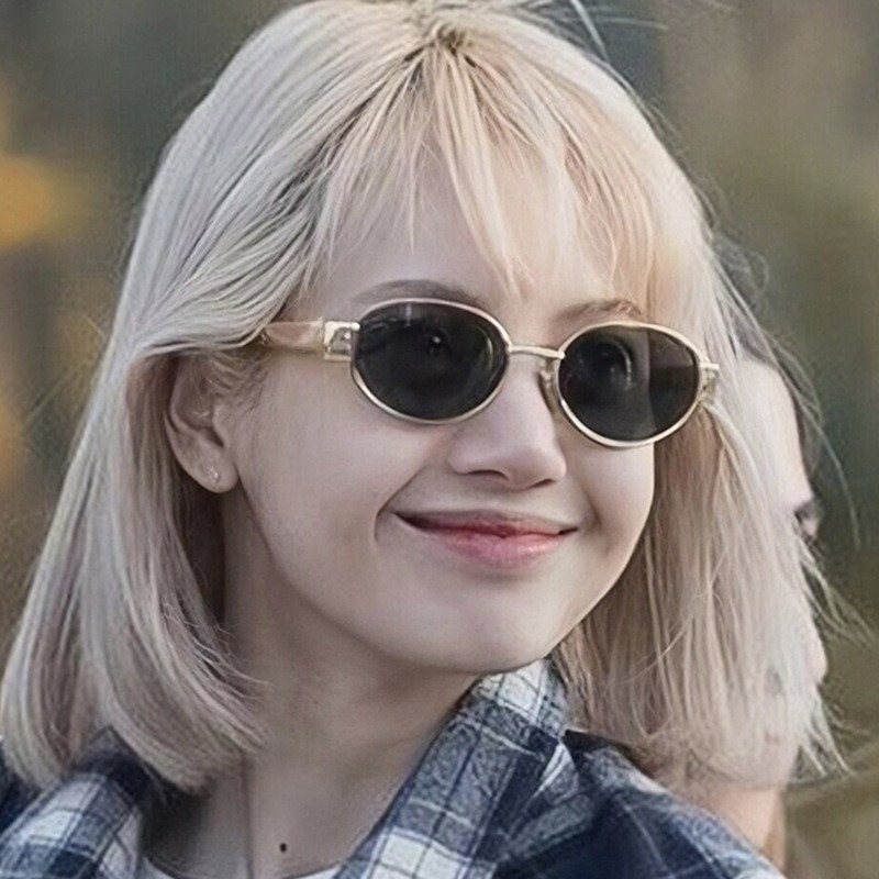 Sunglasses Fashion Oval Sungla - Street Fashion Korean ulasan dan harga