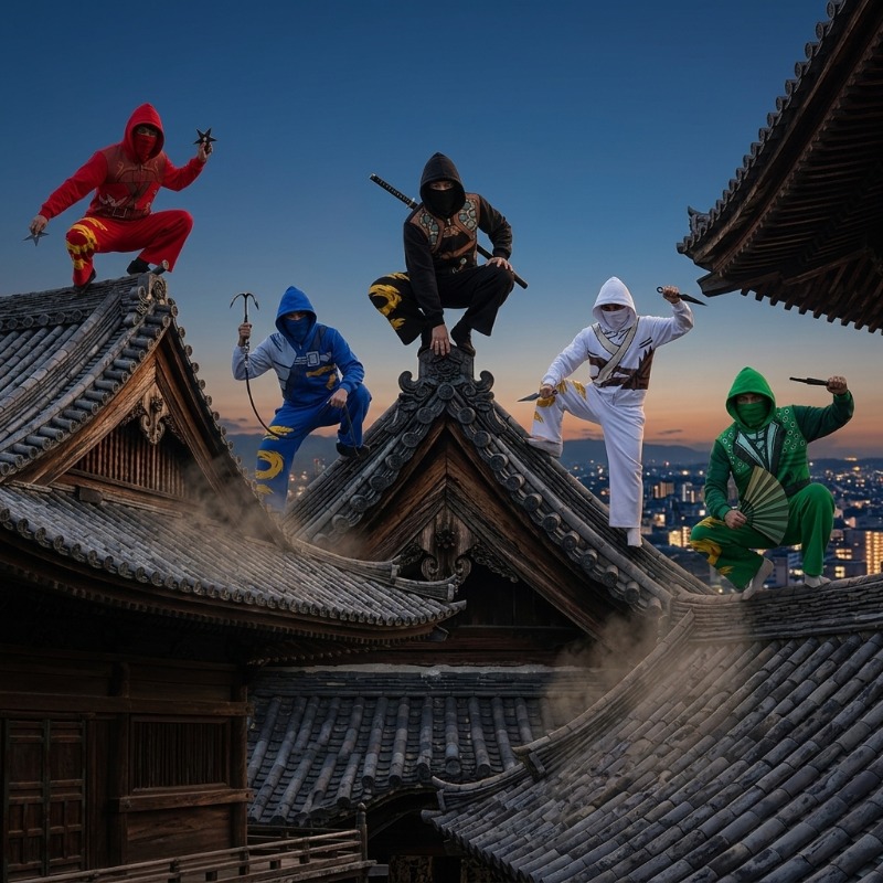 Ninja Warrior Armor Hoodie Set - Street Fashion Male ulasan dan harga