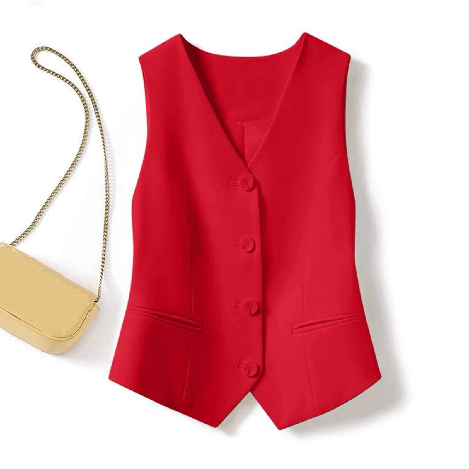 Simple Vests Women Summer Slee - Street Fashion Korea ulasan dan harga
