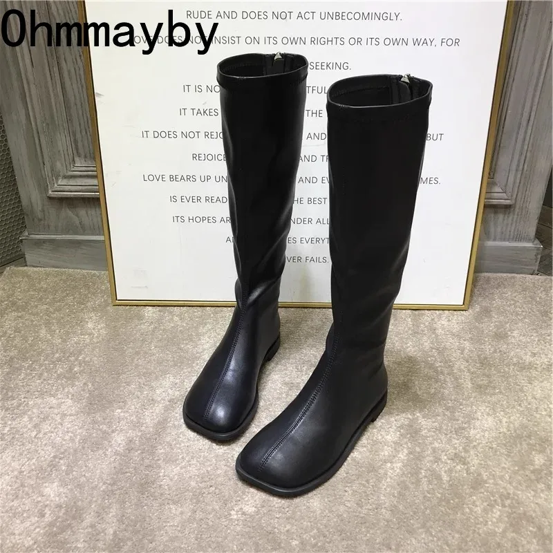 Street Style Stretch Women Kne - Street Fashion Korean ulasan dan harga