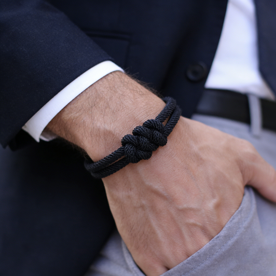 Stylish Men Rope Bracelet High - Street Fashion Of Milan ulasan dan harga