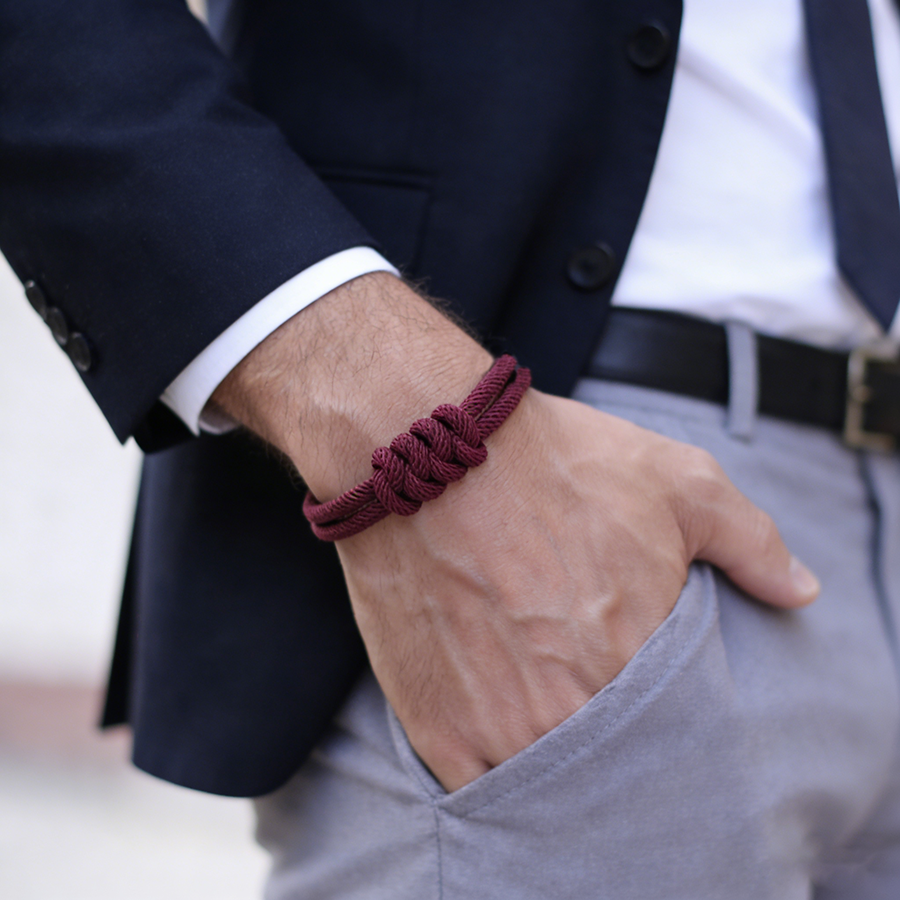 Stylish Men Rope Bracelet High - Street Fashion Of Milan ulasan dan harga