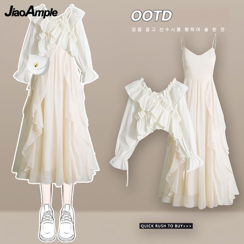 Women's Dress Set 2026 Spring  - Street Fashion Korean ulasan dan harga