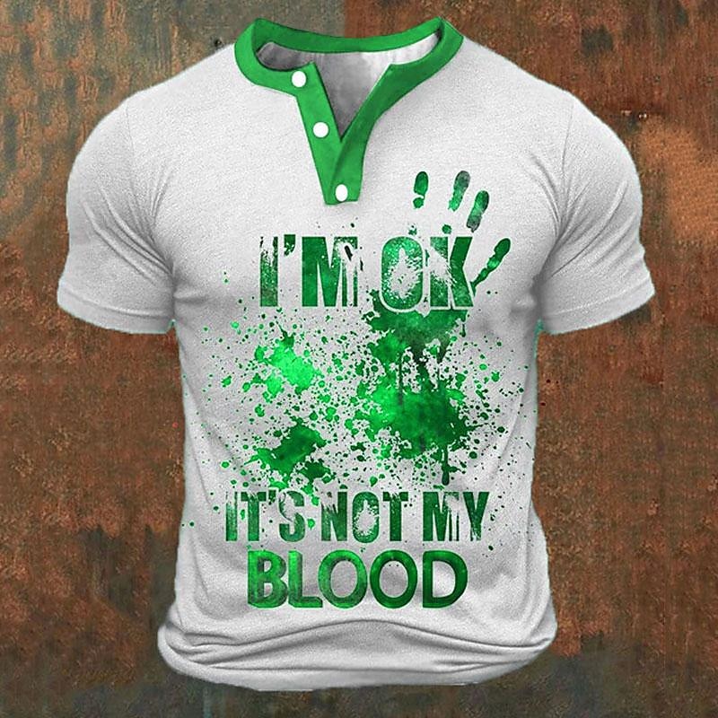 Funny 3D Letter Print Men's He - Street Fashion Male ulasan dan harga