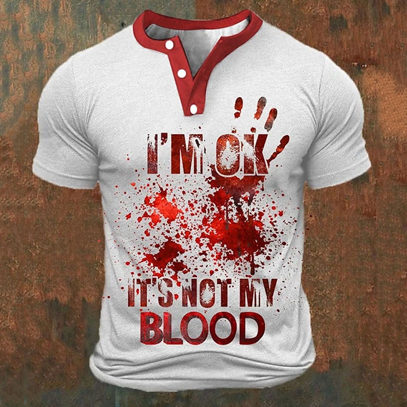 Funny 3D Letter Print Men's He - Street Fashion Male ulasan dan harga