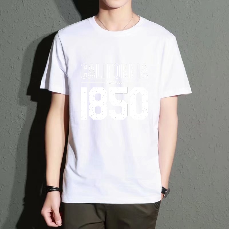 Men's Black Round-Neck Short-S - Street Fashion California ulasan dan harga