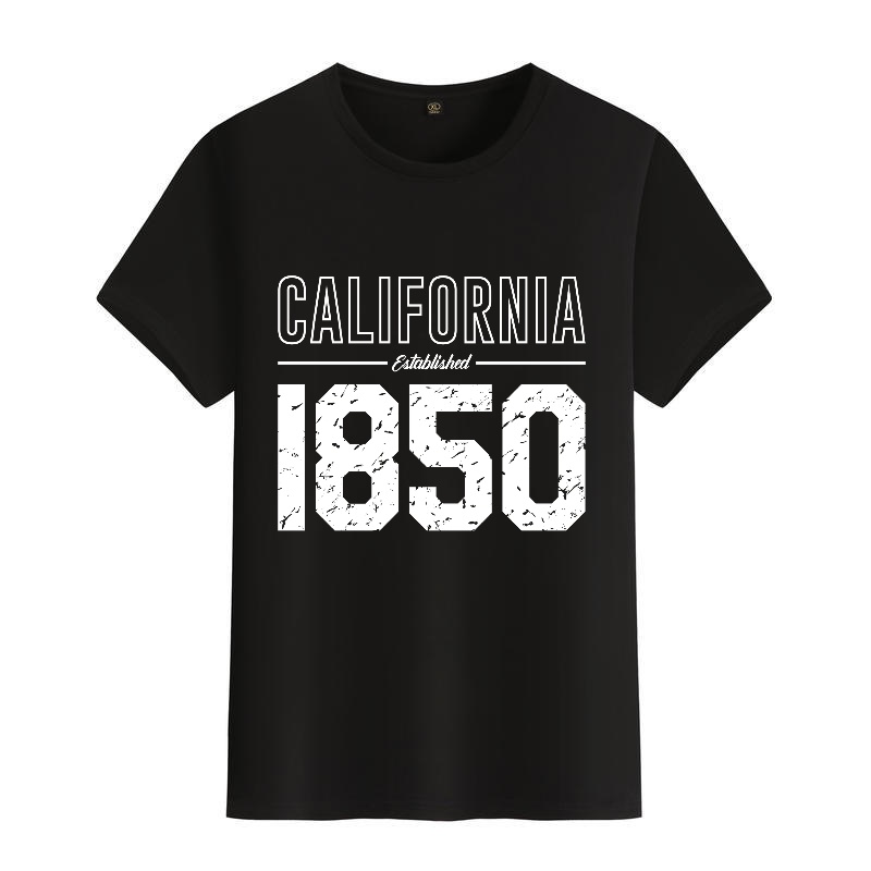 Men's Black Round-Neck Short-S - Street Fashion California ulasan dan harga