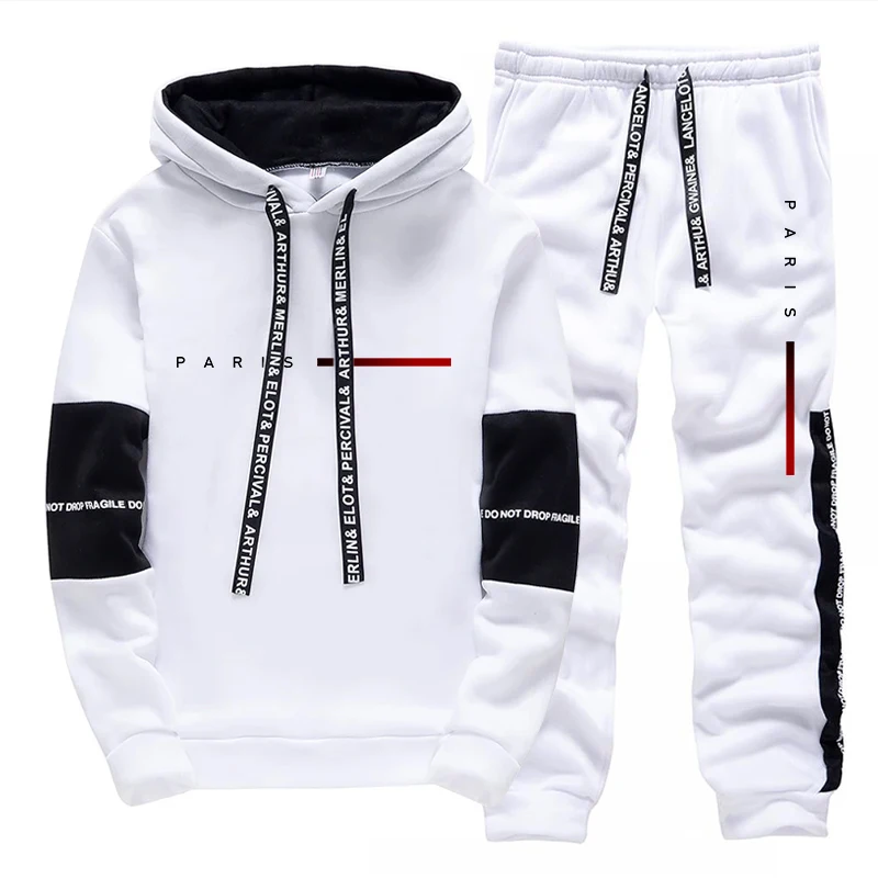 Men's Set Paris Fashion Hoodie - Street Fashion Male ulasan dan harga