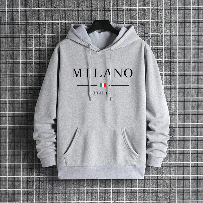 Italy Milan Fashion Men's Hood - Street Fashion Of Milan ulasan dan harga