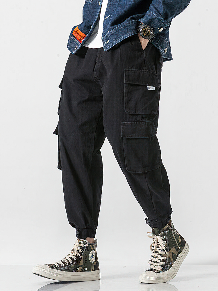 Korean Streetwear Cargo Jogger - Street Fashion Korea ulasan dan harga
